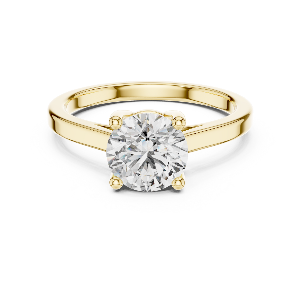 Velvet Cushion Lab Grown Diamond Solitaire Ring.