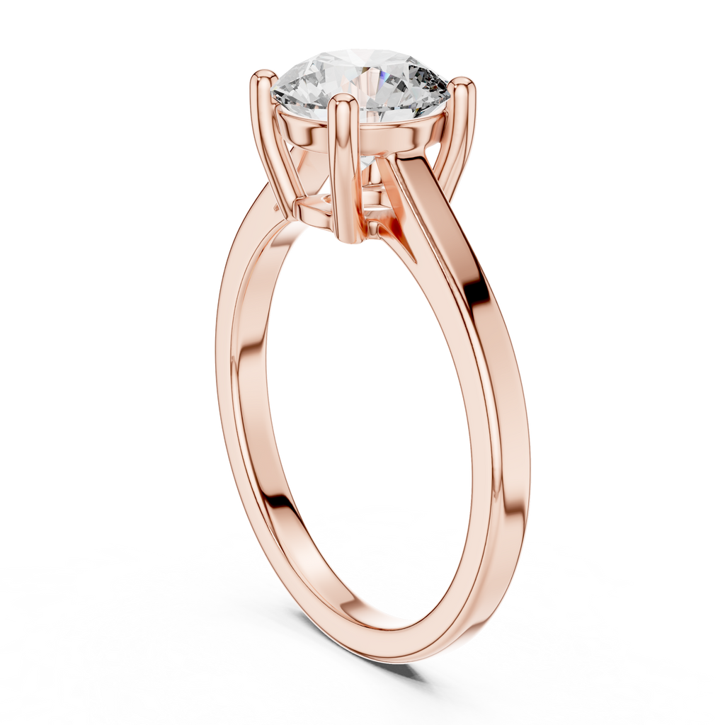 Velvet Cushion Lab Grown Diamond Solitaire Ring.