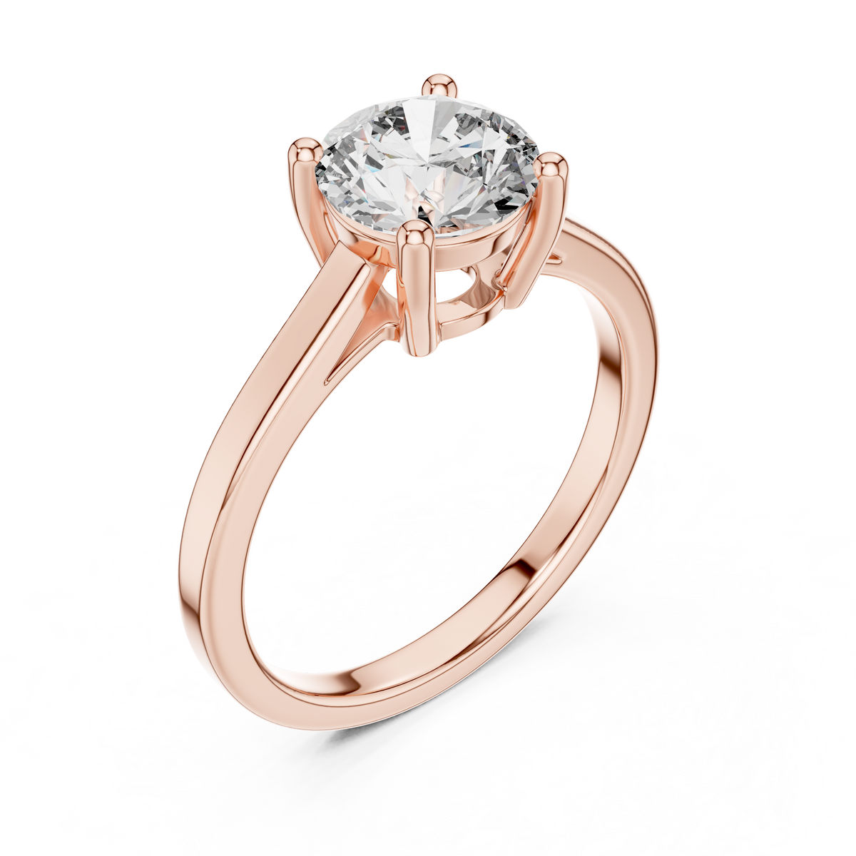 Velvet Cushion Lab Grown Diamond Solitaire Ring.