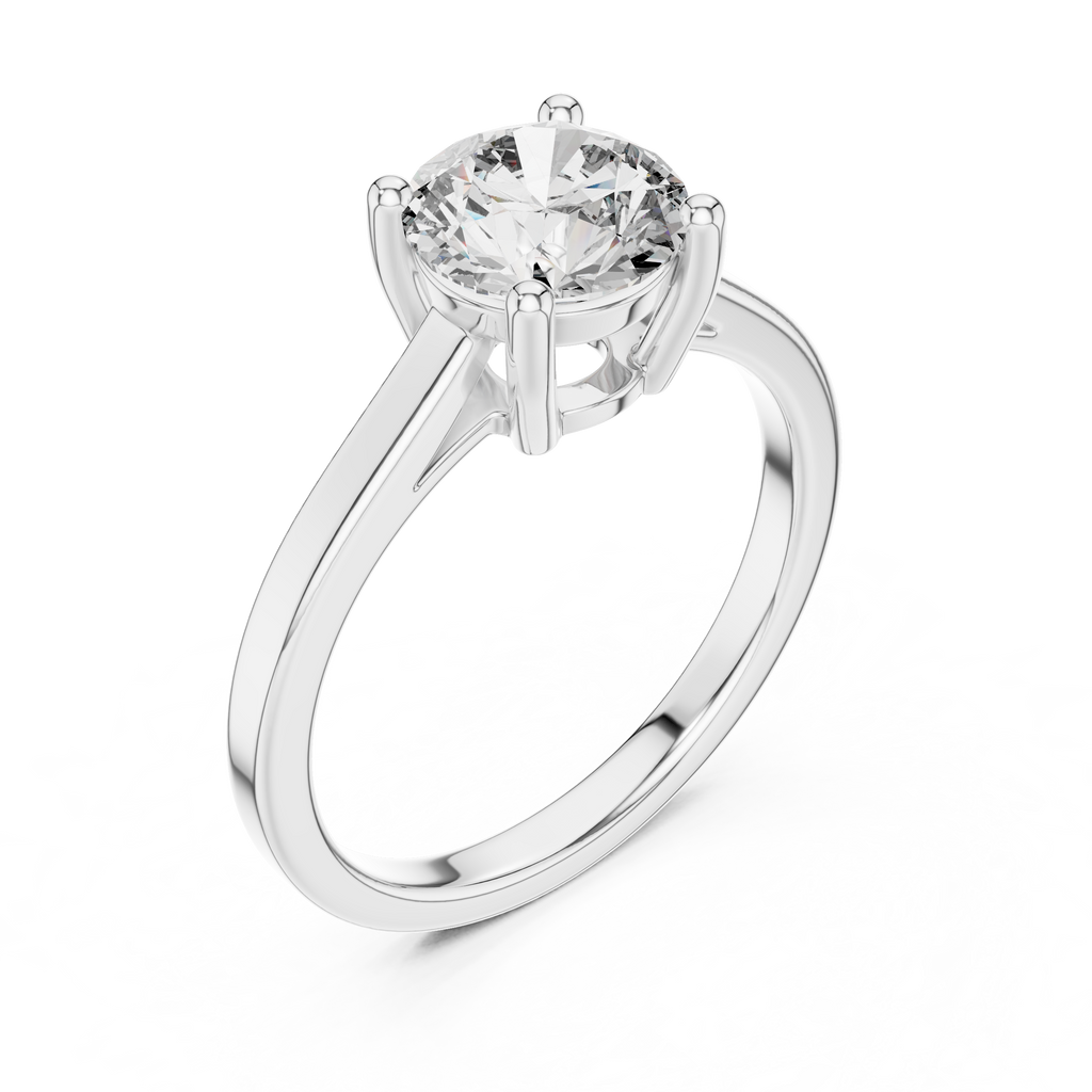 Velvet Cushion Lab Grown Diamond Solitaire Ring.