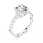 Velvet Cushion Lab Grown Diamond Solitaire Ring.