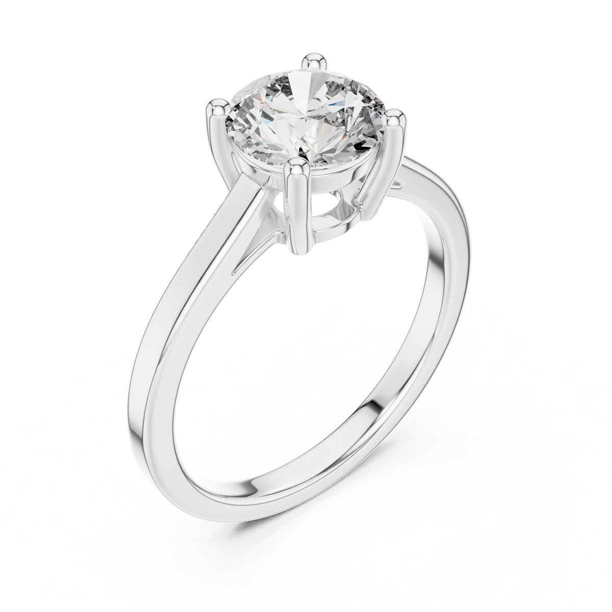 Velvet Cushion Lab Grown Diamond Solitaire Ring.