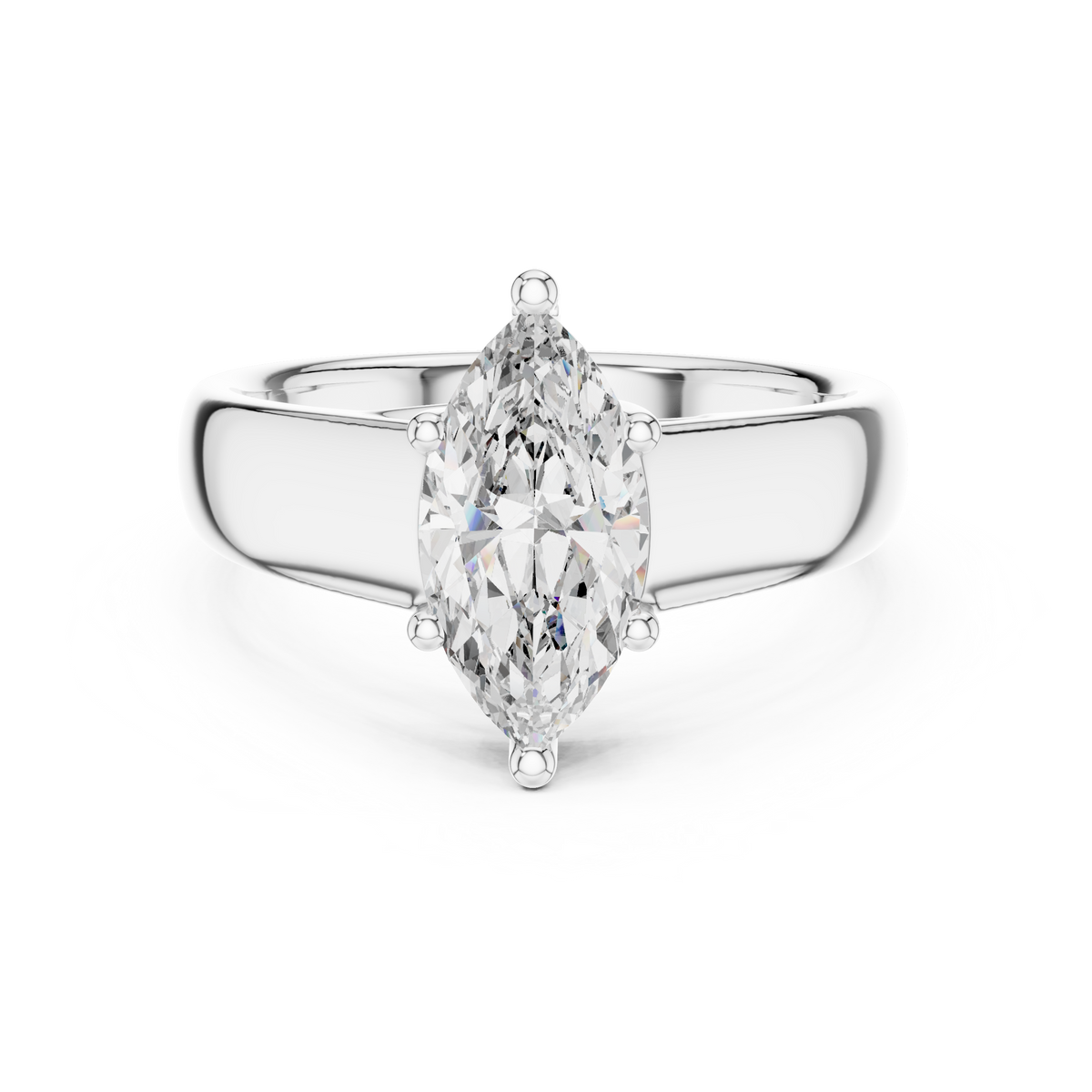 Marquise Elegance Lab Grown Diamond Solitaire Ring