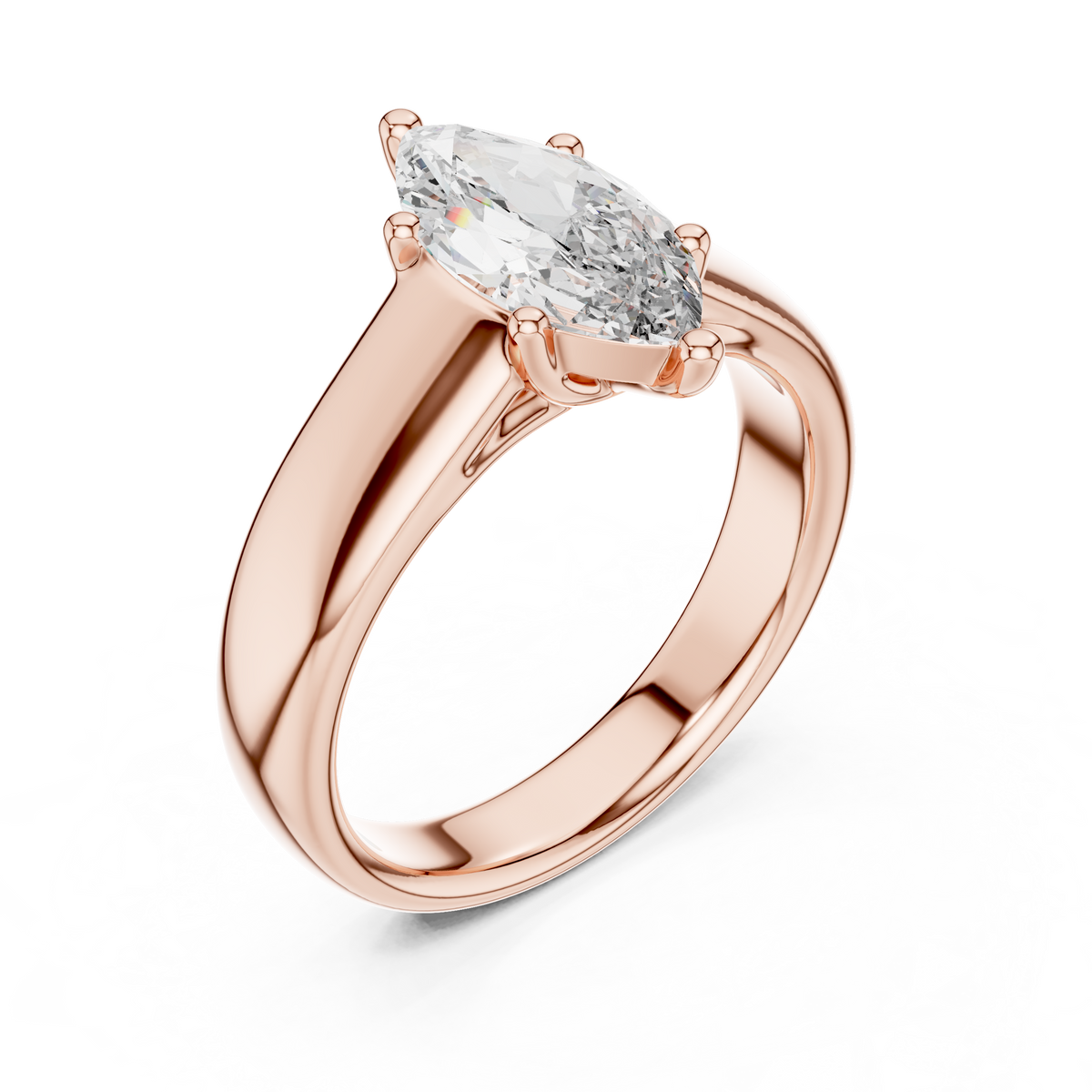 Marquise Elegance Lab Grown Diamond Solitaire Ring