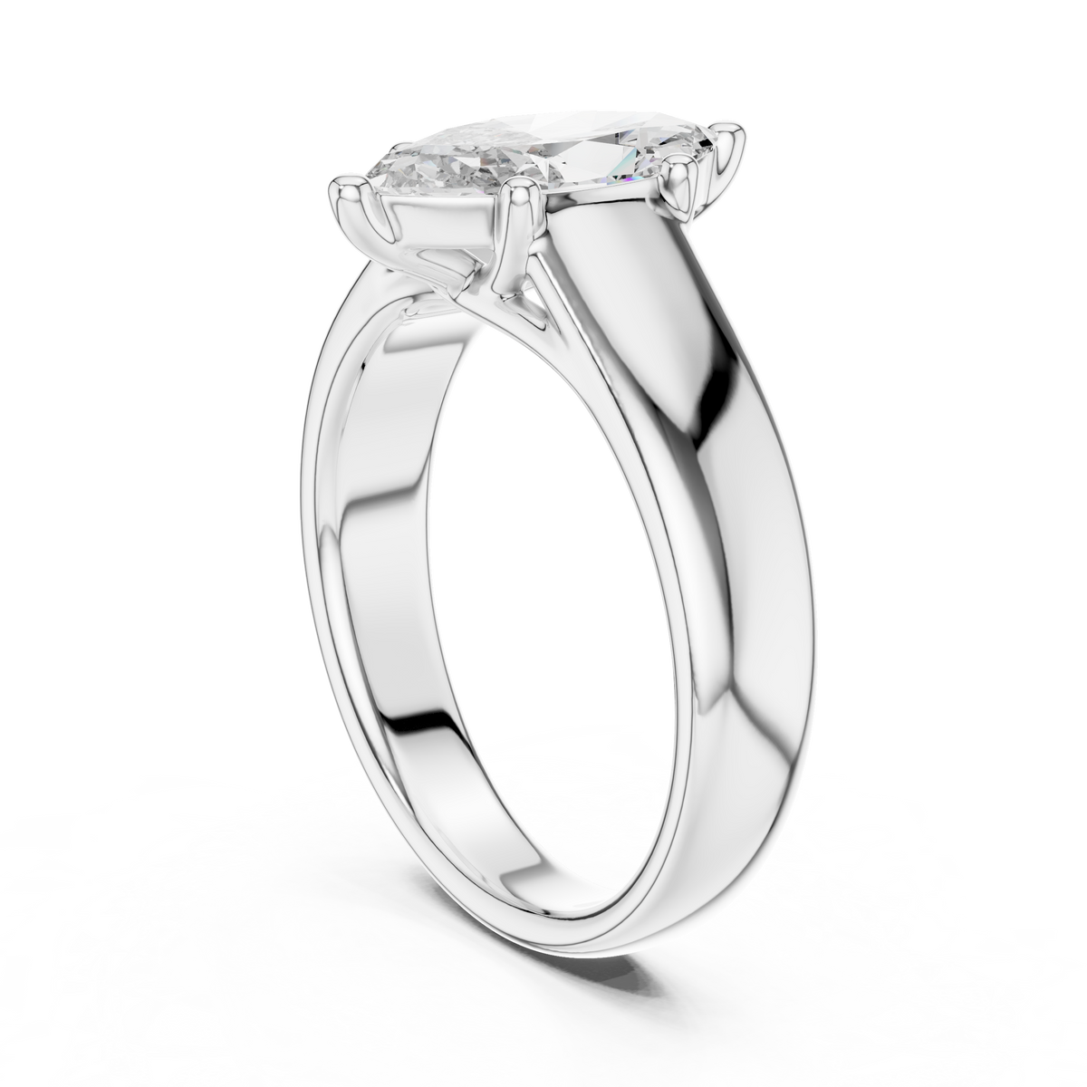 Marquise Elegance Lab Grown Diamond Solitaire Ring