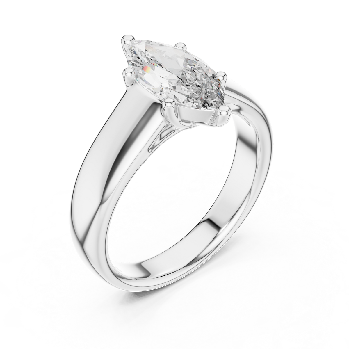 Marquise Elegance Lab Grown Diamond Solitaire Ring