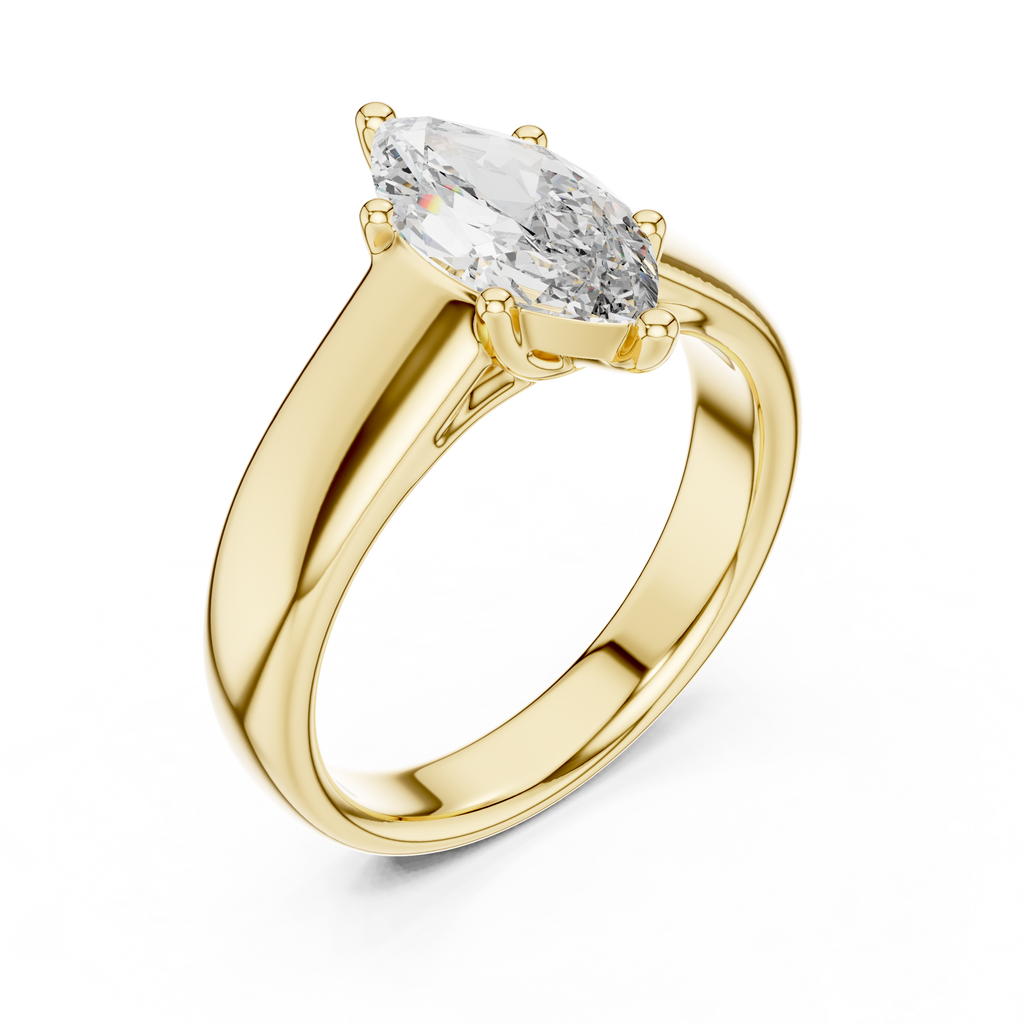 Marquise Elegance Lab Grown Diamond Solitaire Ring