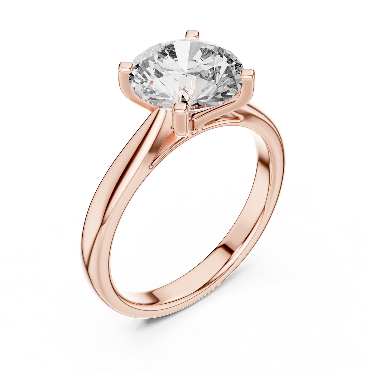 Lumina Round-Cut Lab Grown Diamond Solitaire Ring