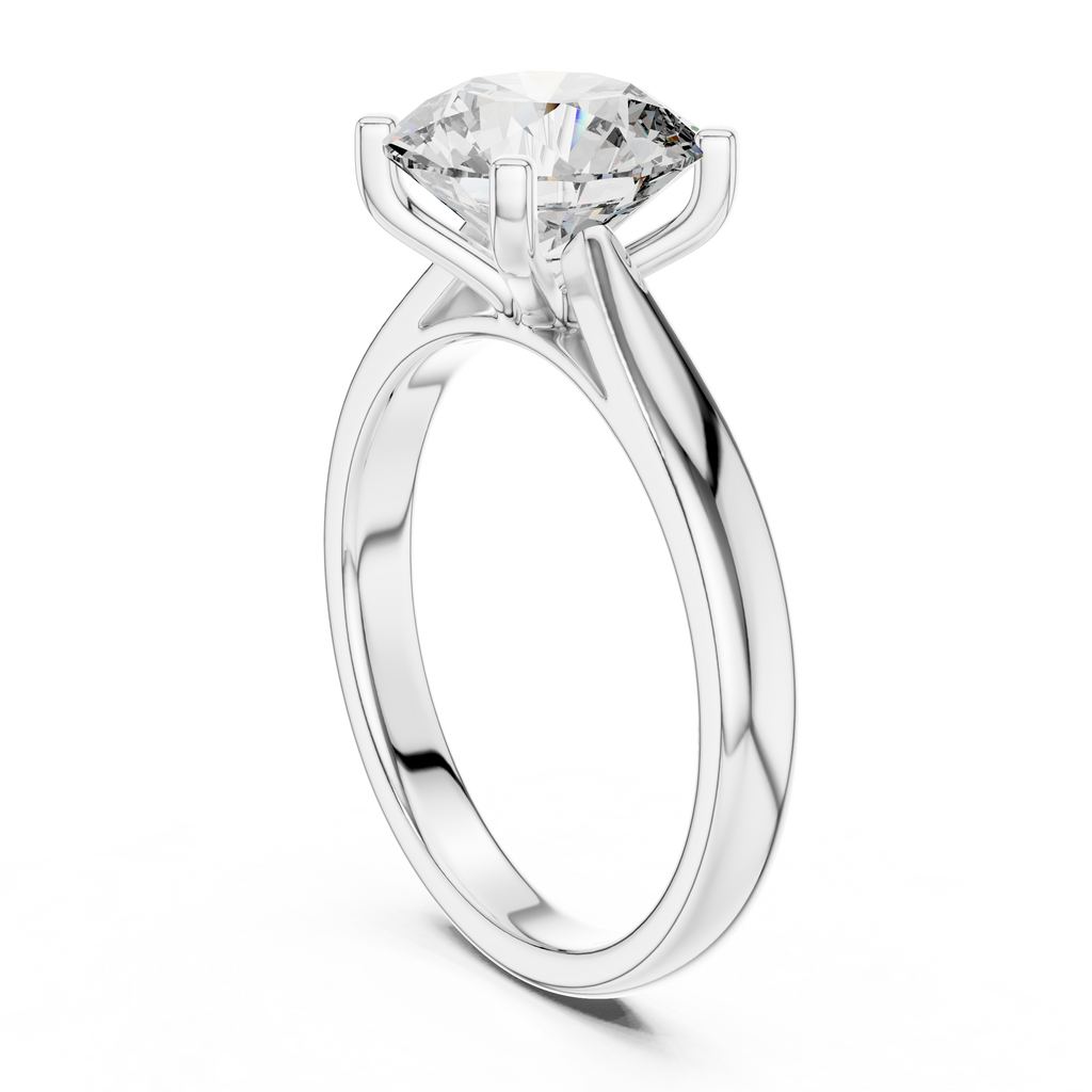 Lumina Round-Cut Lab Grown Diamond Solitaire Ring