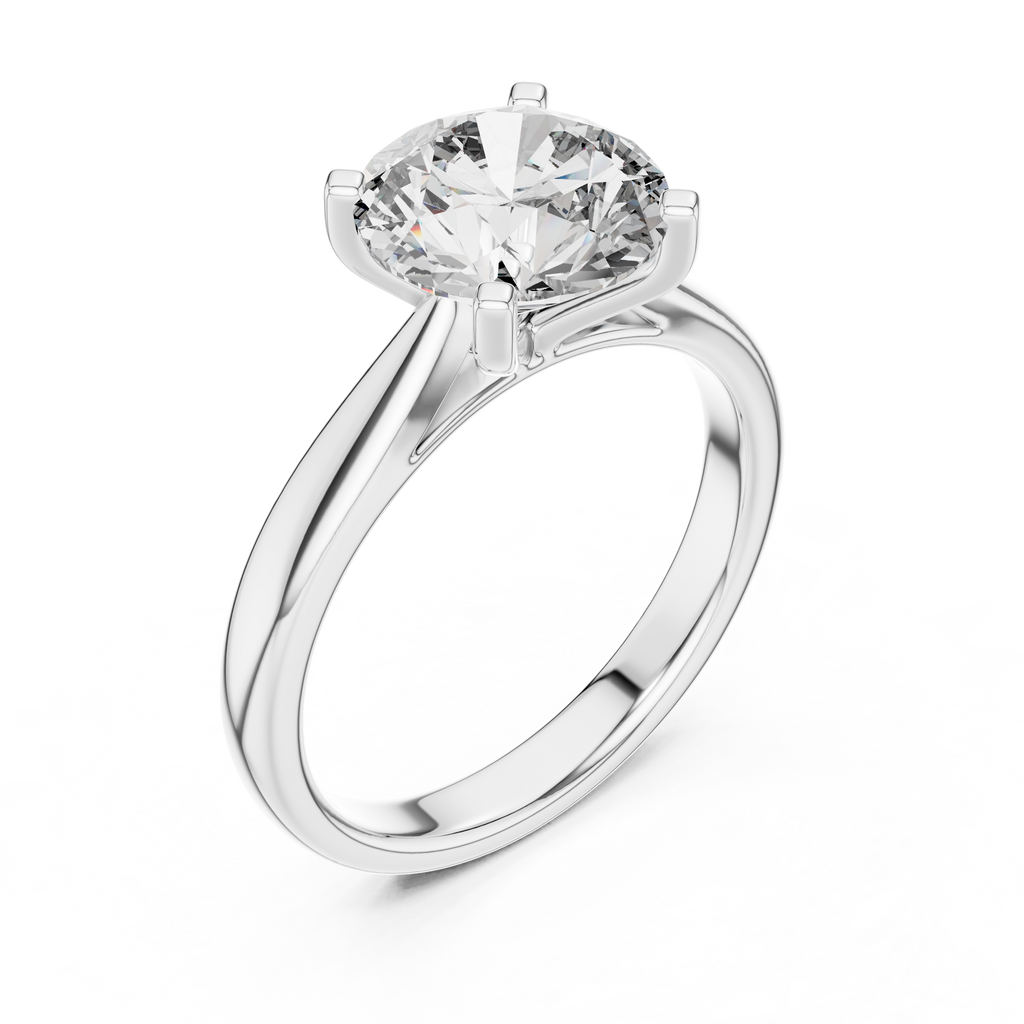 Lumina Round-Cut Lab Grown Diamond Solitaire Ring
