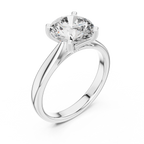 Lumina Round-Cut Lab Grown Diamond Solitaire Ring