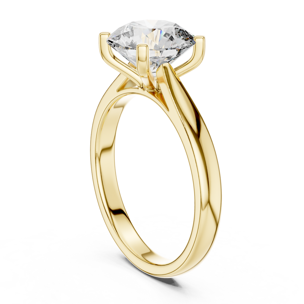 Lumina Round-Cut Lab Grown Diamond Solitaire Ring