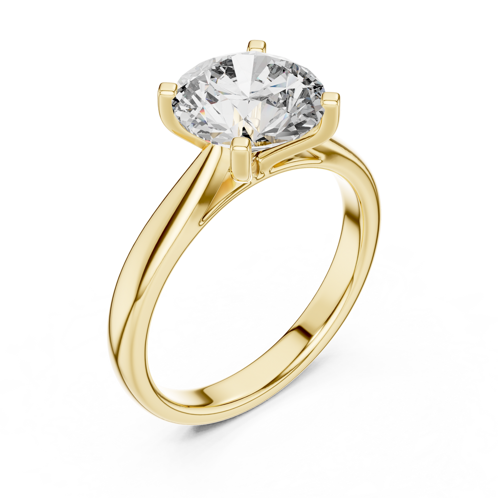 Lumina Round-Cut Lab Grown Diamond Solitaire Ring