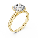 Lumina Round-Cut Lab Grown Diamond Solitaire Ring