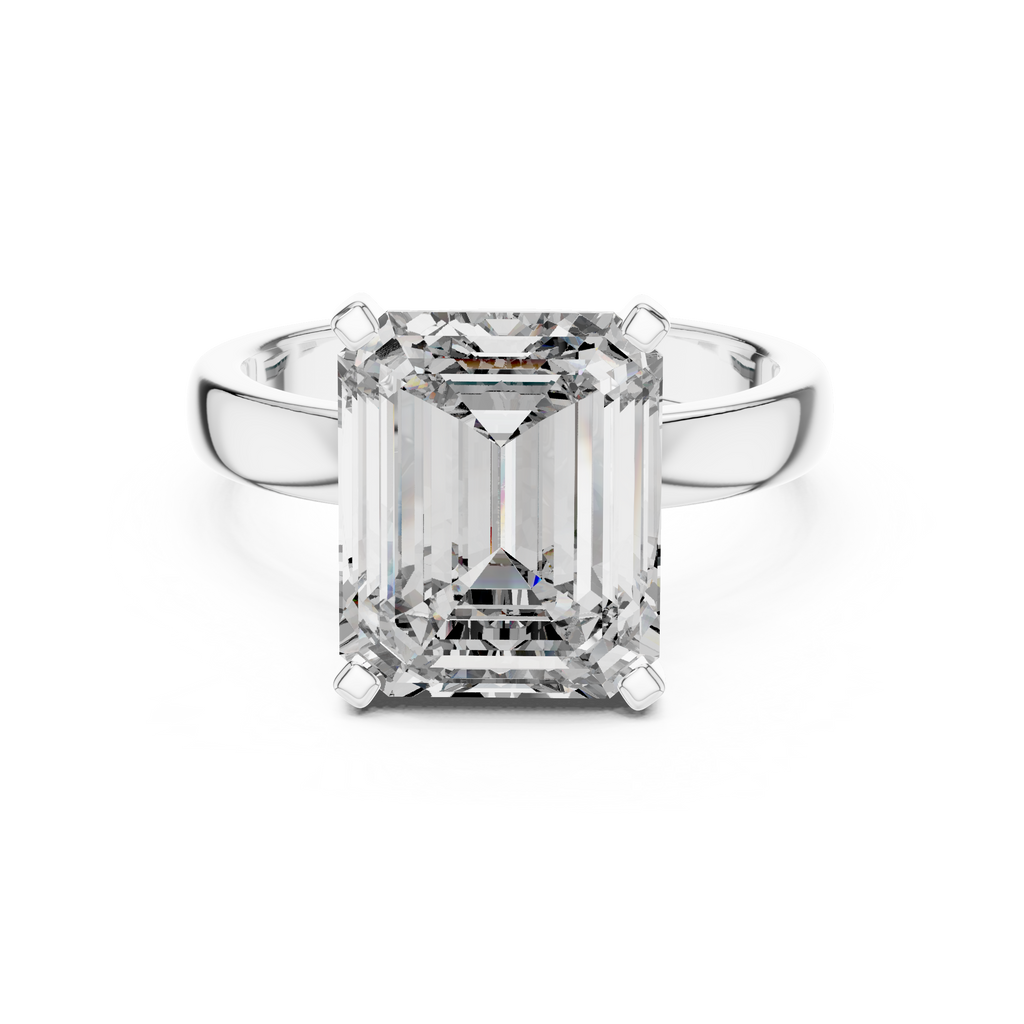 Exklusiver Prinzessschliff Diamant Verlobungsring – Brautkollektion