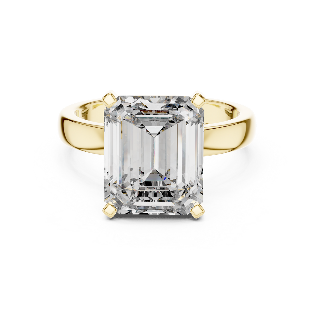 Exklusiver Prinzessschliff Diamant Verlobungsring – Brautkollektion
