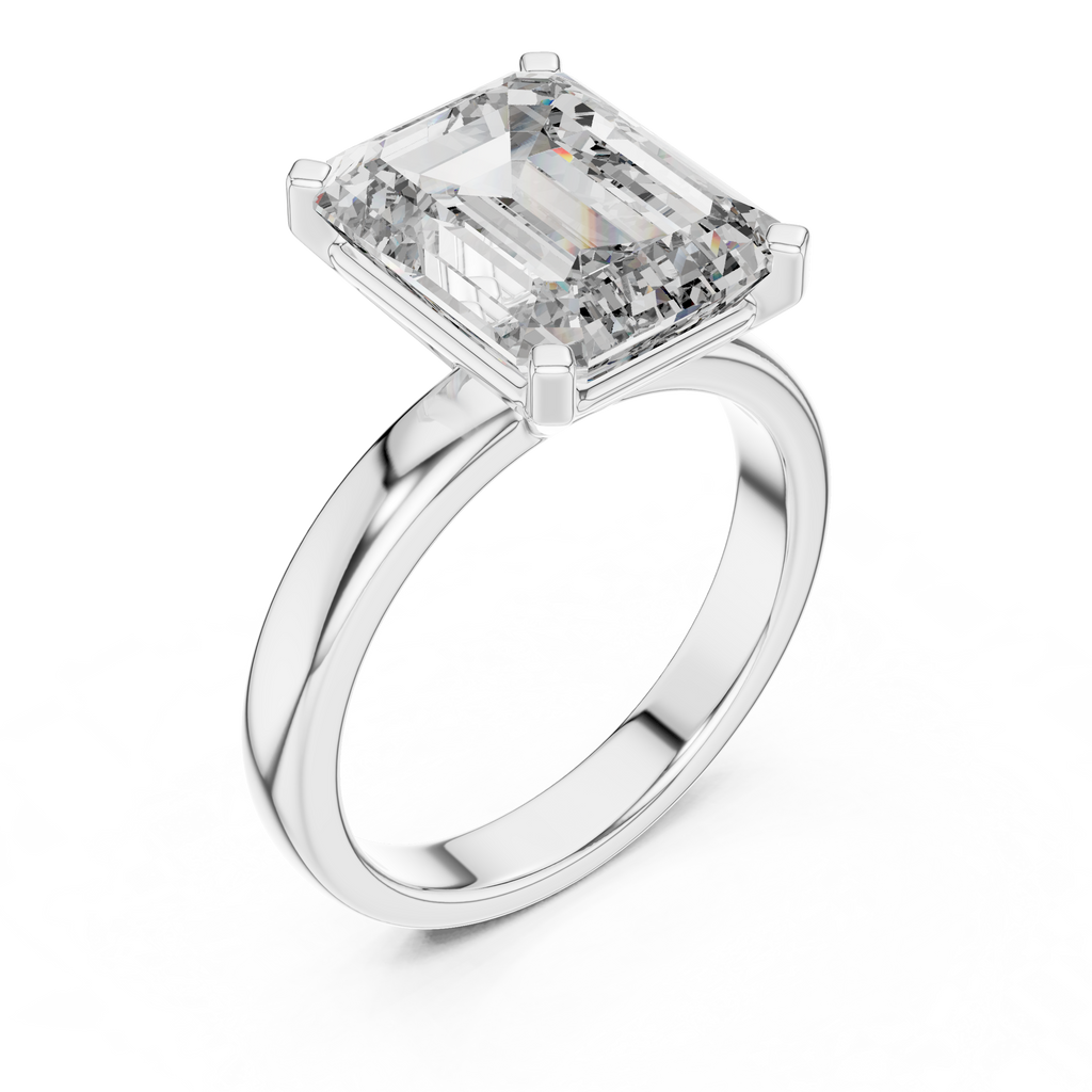 Exklusiver Prinzessschliff Diamant Verlobungsring – Brautkollektion