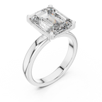 Exklusiver Prinzessschliff Diamant Verlobungsring – Brautkollektion