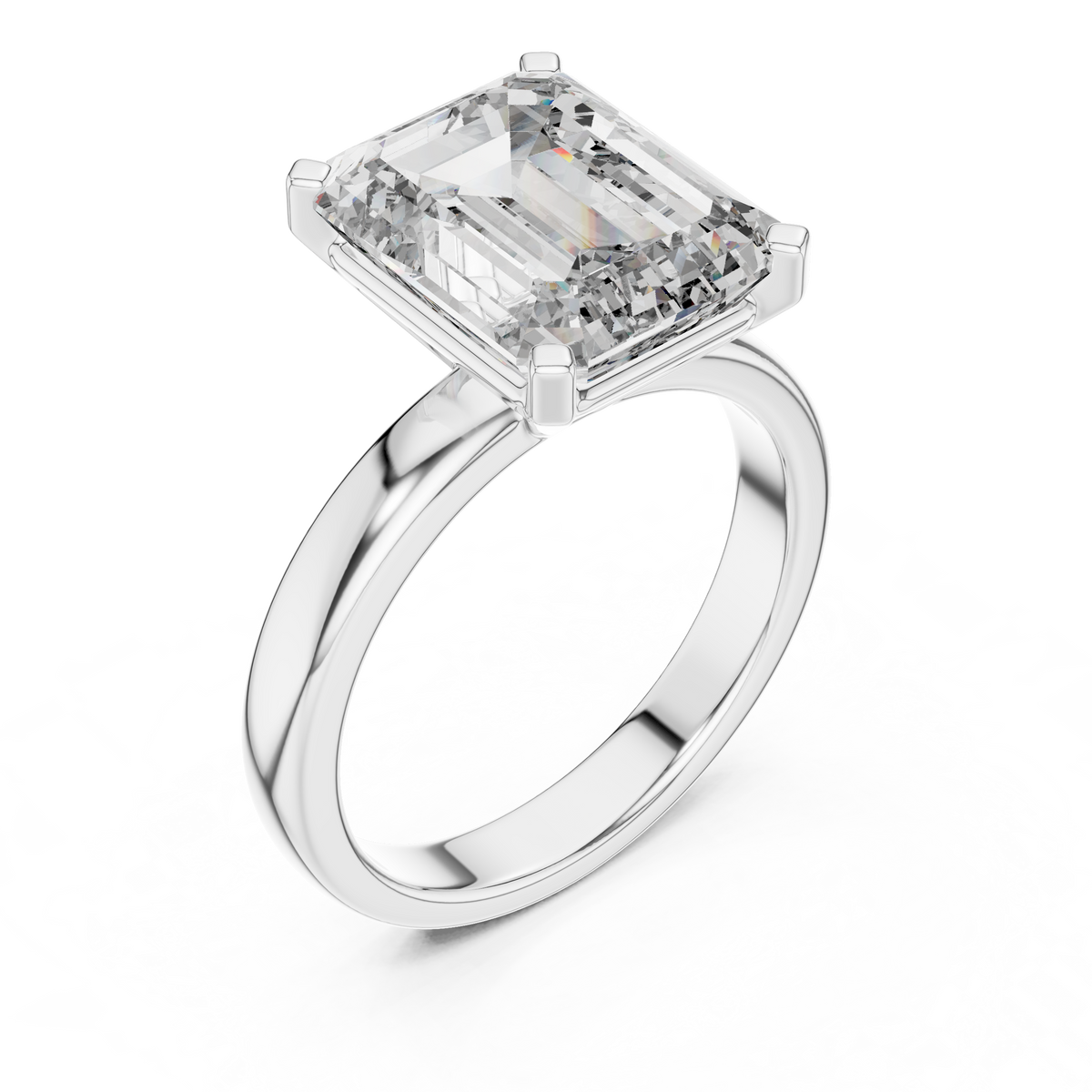Exklusiver Prinzessschliff Diamant Verlobungsring – Brautkollektion