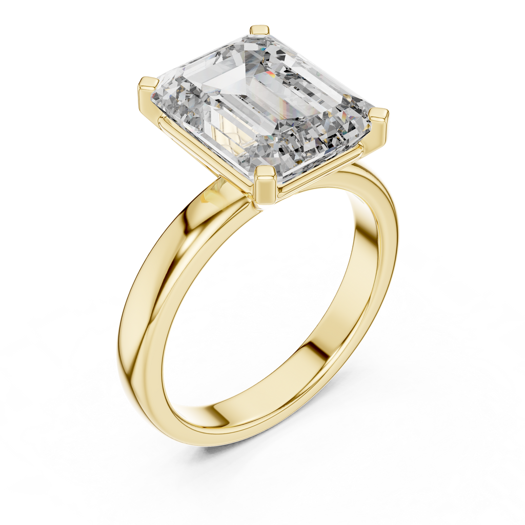 Exklusiver Prinzessschliff Diamant Verlobungsring – Brautkollektion