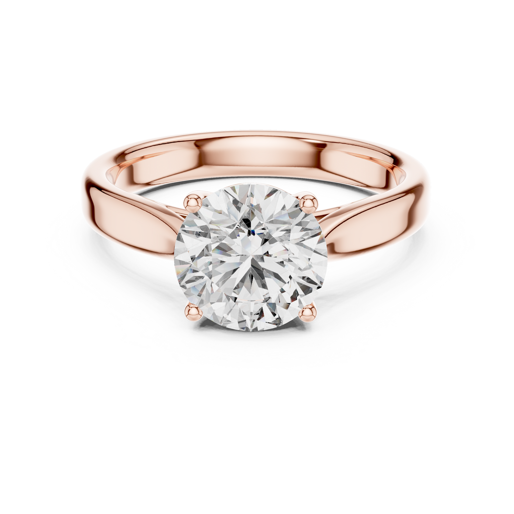 Eternal Curve Round Lab Grown Diamond Solitaire Ring