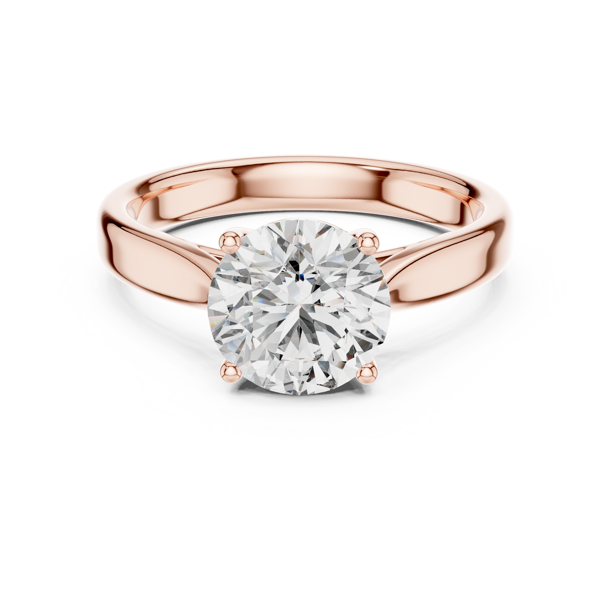 Eternal Curve Round Lab Grown Diamond Solitaire Ring