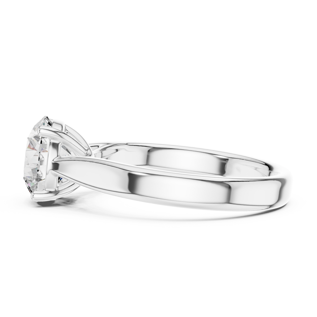 Eternal Curve Round Lab Grown Diamond Solitaire Ring