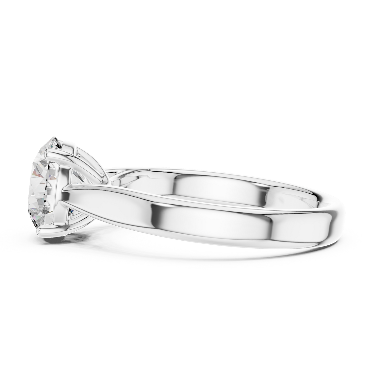Eternal Curve Round Lab Grown Diamond Solitaire Ring