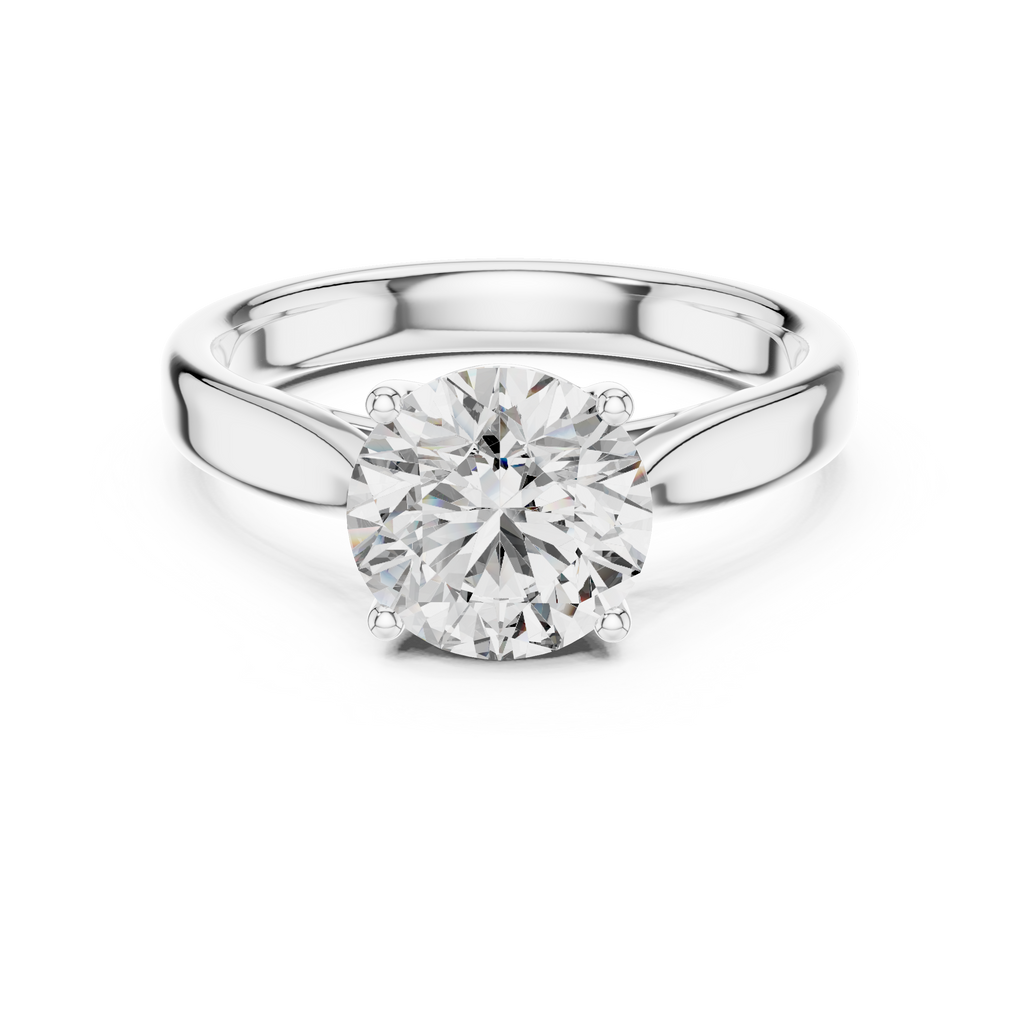 Eternal Curve Round Lab Grown Diamond Solitaire Ring
