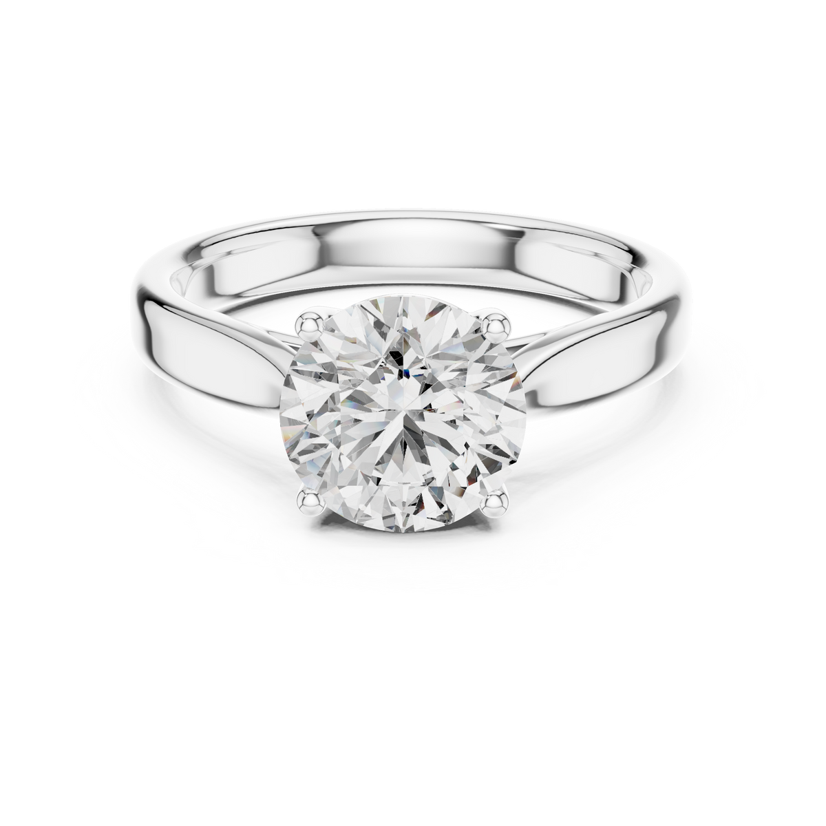 Eternal Curve Round Lab Grown Diamond Solitaire Ring