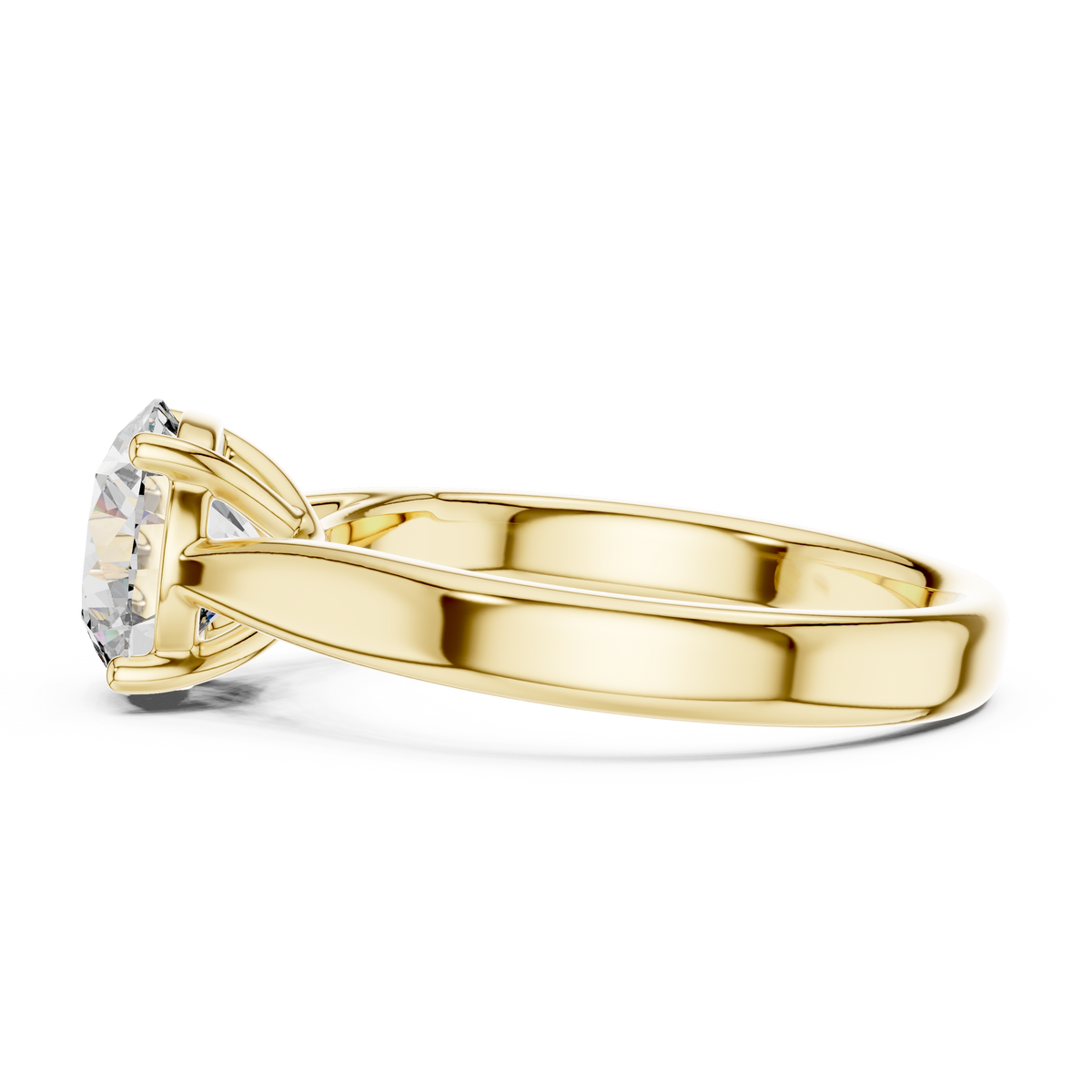 Eternal Curve Round Lab Grown Diamond Solitaire Ring