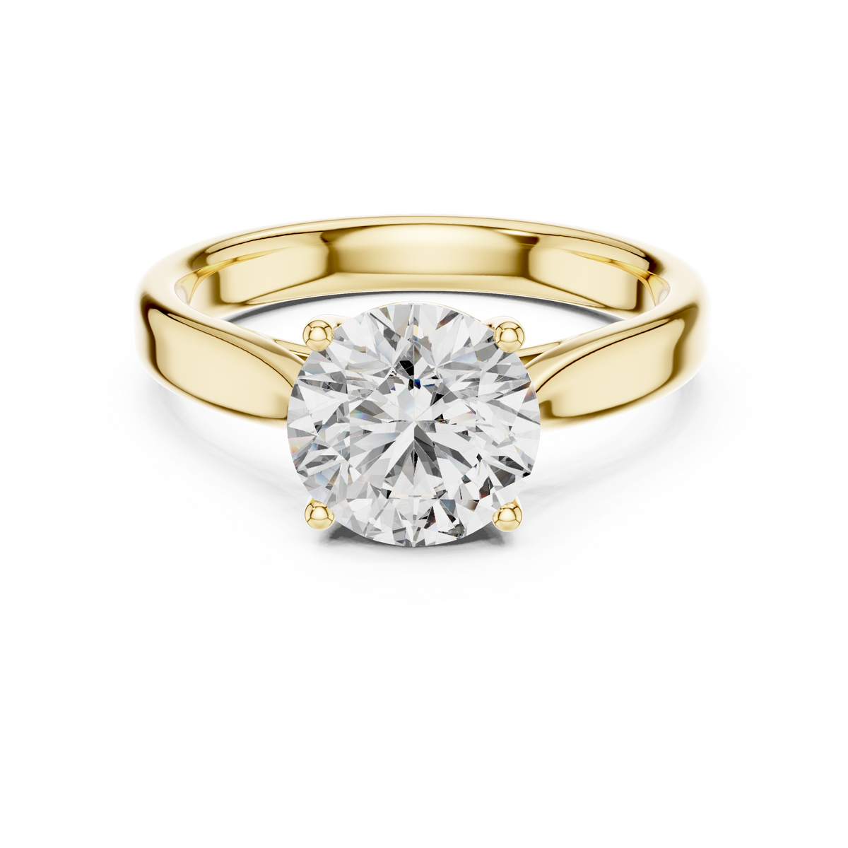 Eternal Curve Round Lab Grown Diamond Solitaire Ring