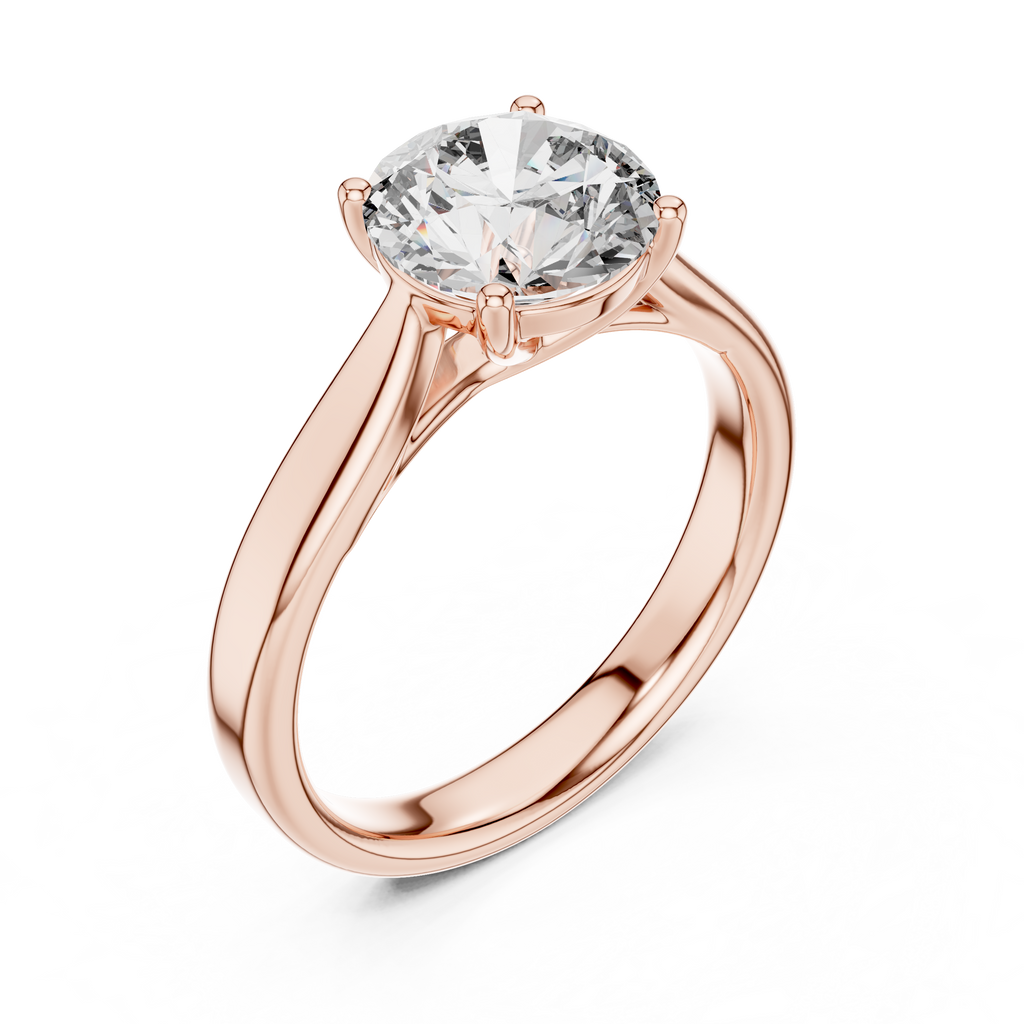 Eternal Curve Round Lab Grown Diamond Solitaire Ring