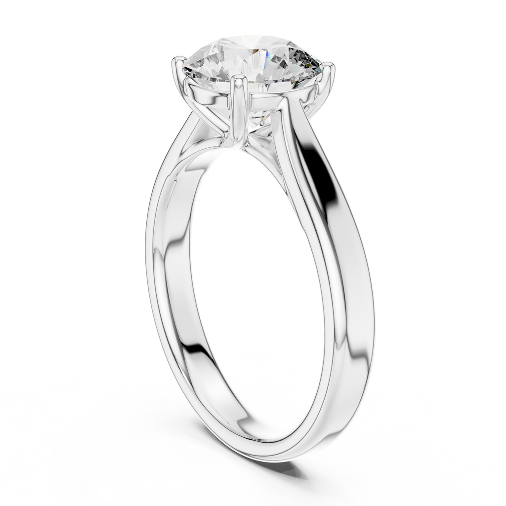 Eternal Curve Round Lab Grown Diamond Solitaire Ring