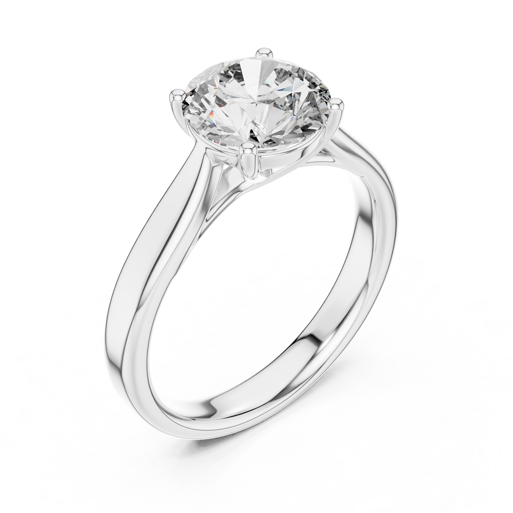 Eternal Curve Round Lab Grown Diamond Solitaire Ring