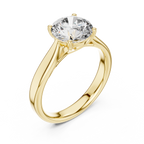 Eternal Curve Round Lab Grown Diamond Solitaire Ring