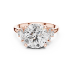Elara Three-Stone Lab Grown Diamond Ring.