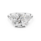 Elara Three-Stone Lab Grown Diamond Ring.