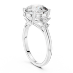 Elara Three-Stone Lab Grown Diamond Ring.