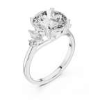 Elara Three-Stone Lab Grown Diamond Ring.