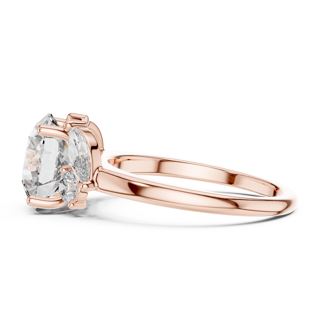 Aveline Three-Stone Lab Grown Diamond Ring