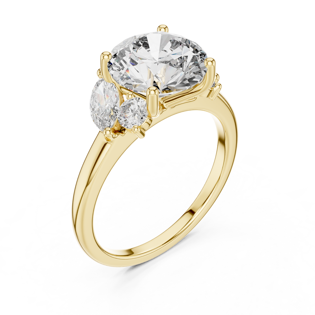 Aveline Three-Stone Lab Grown Diamond Ring