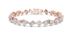 Mosaira Mixed Shape Lab Grown Diamond Tennis Bracelet