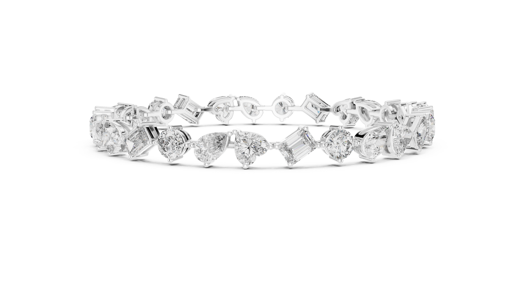 Mosaira Mixed Shape Lab Grown Diamond Tennis Bracelet