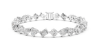 Mosaira Mixed Shape Lab Grown Diamond Tennis Bracelet