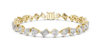 Mosaira Mixed Shape Lab Grown Diamond Tennis Bracelet