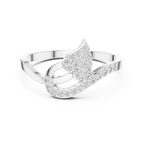 Valerisse Sculpted Wave Lab Grown Diamond Statement Ring.