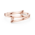 Sorellia Double Crossover Lab Grown Diamond Ring