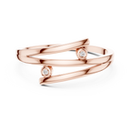 Sorellia Double Crossover Lab Grown Diamond Ring