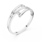 Sorellia Double Crossover Lab Grown Diamond Ring